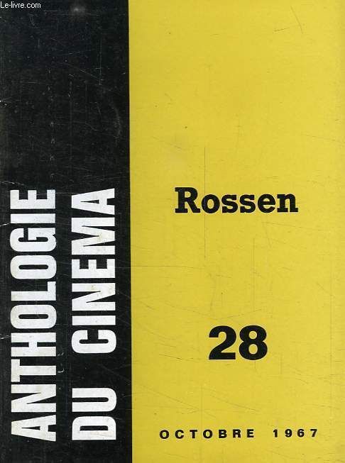 ANTHOLOGIE DU CINEMA magazine side cover Issue 28  1967