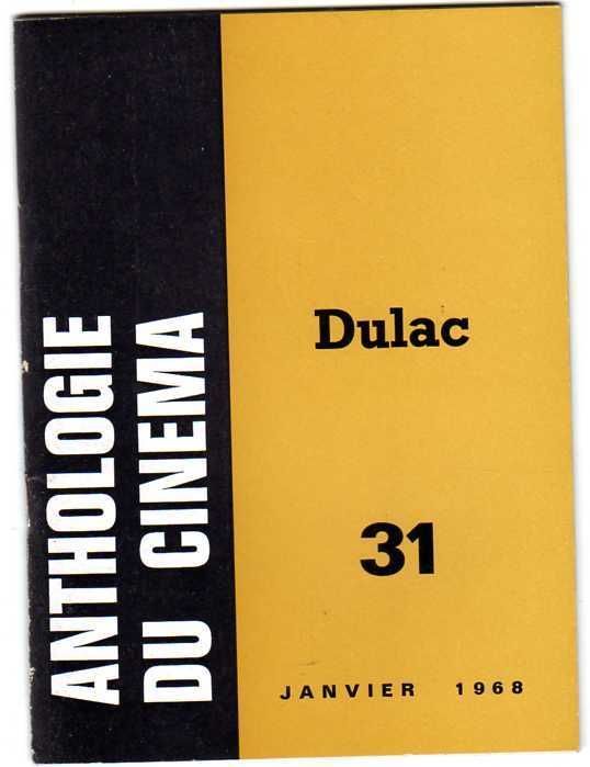 ANTHOLOGIE DU CINEMA magazine side cover Issue 31  1968