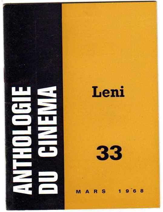 ANTHOLOGIE DU CINEMA magazine side cover Issue 33  1968