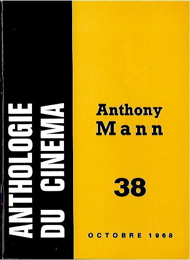 ANTHOLOGIE DU CINEMA magazine side cover Issue 38  1968