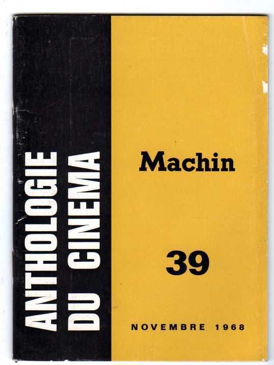ANTHOLOGIE DU CINEMA magazine side cover Issue 39  1968