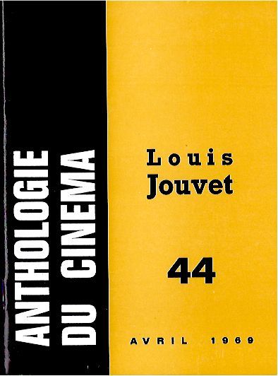 ANTHOLOGIE DU CINEMA magazine side cover Issue 44  1969