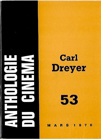 ANTHOLOGIE DU CINEMA magazine side cover Issue 53  1970