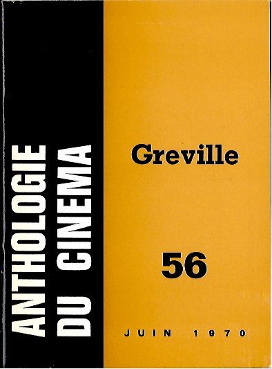 ANTHOLOGIE DU CINEMA magazine side cover Issue 56  1970