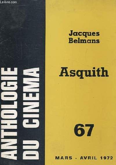 ANTHOLOGIE DU CINEMA magazine side cover Issue 67  1972