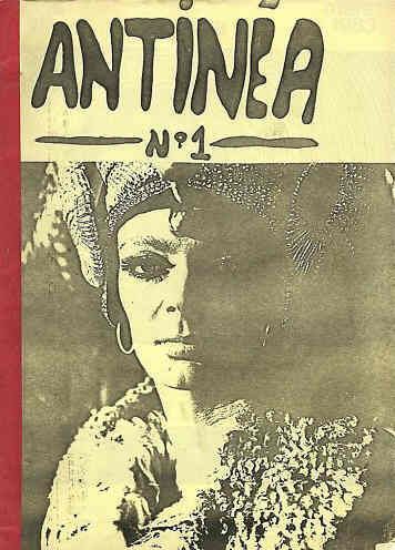 ANTINEA magazine side cover Issue 1 March 1983
