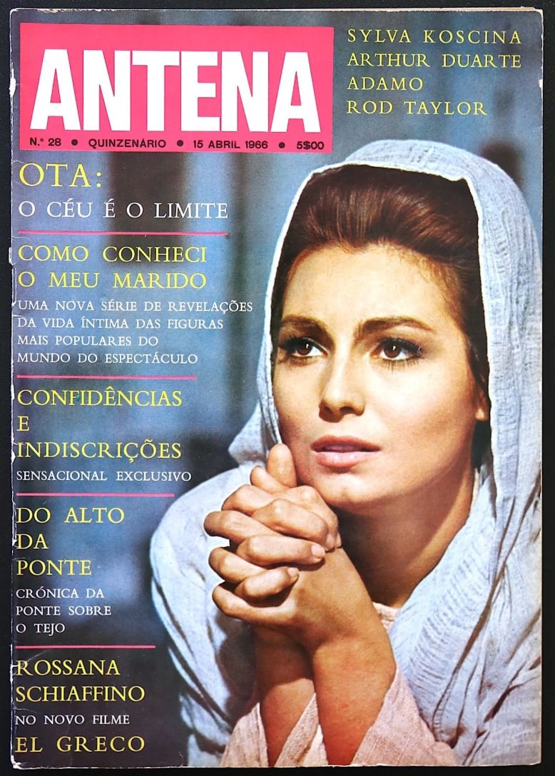 ANTENA PORTUGAL magazine side cover 15 April 1966