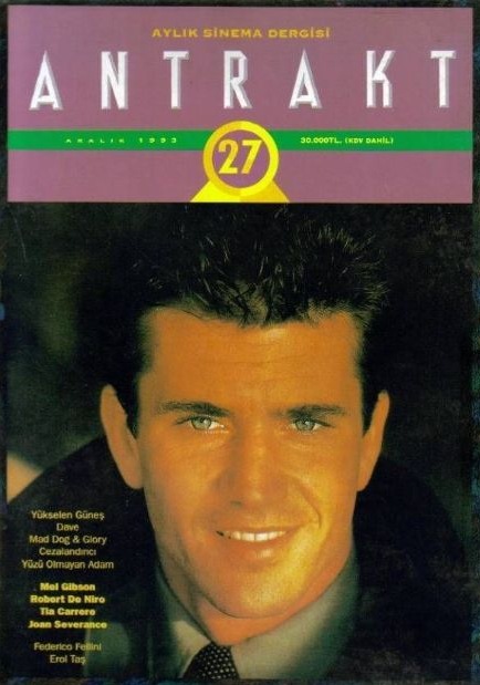 ANTRAKT (TURKEY) magazine side cover Issue 27 December 1993