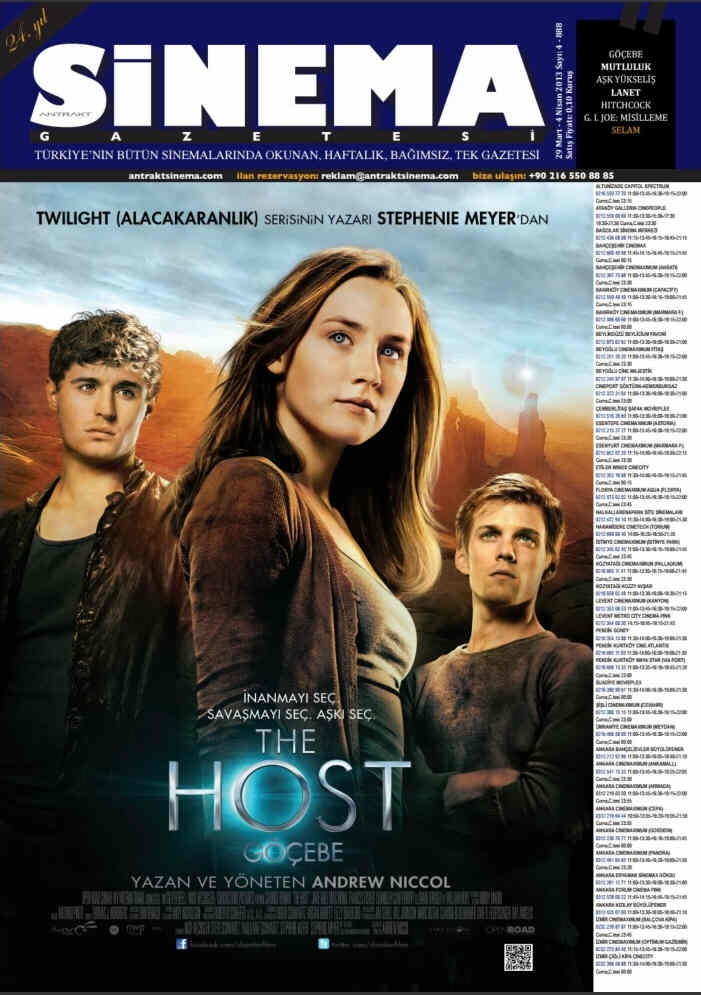 ANTRAKT SINEMA GAZETESI magazine side cover Issue 4 29 March - 4 April 2013