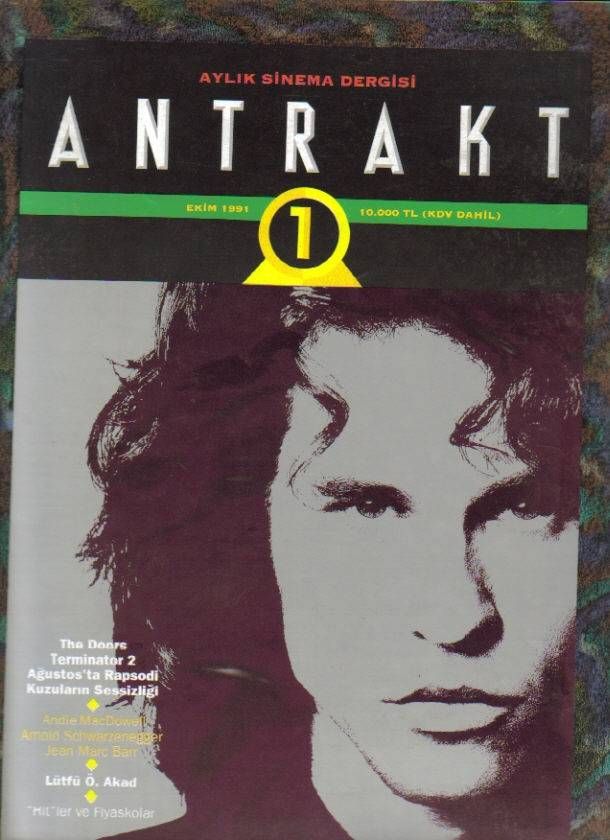 ANTRAKT (TURKEY) magazine side cover Issue 1 October 1991
