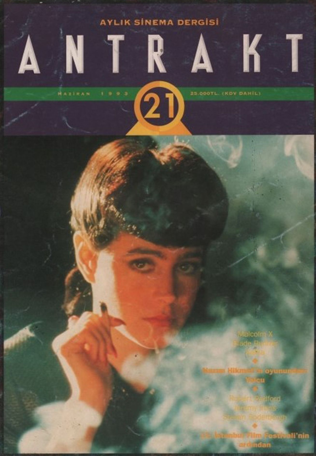 ANTRAKT (TURKEY) magazine side cover Issue 21  June 1993
