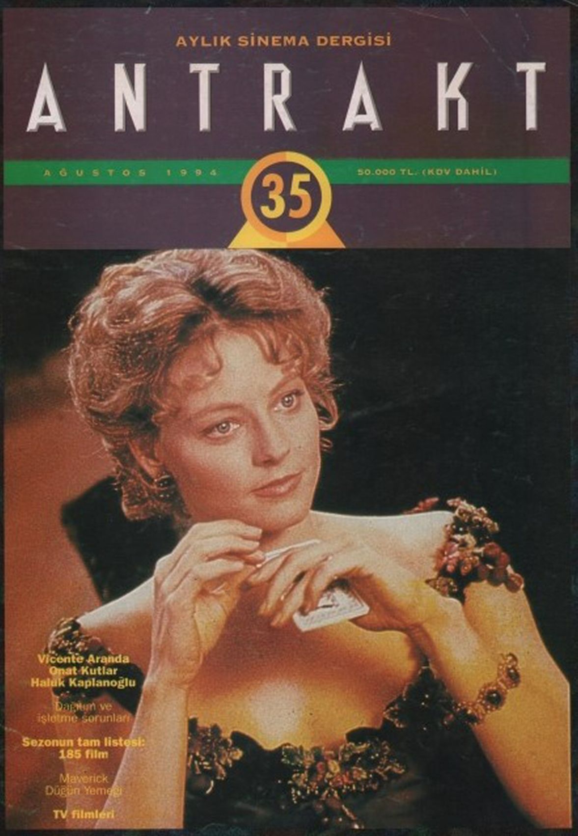 ANTRAKT (TURKEY) magazine side cover Issue 35   1994