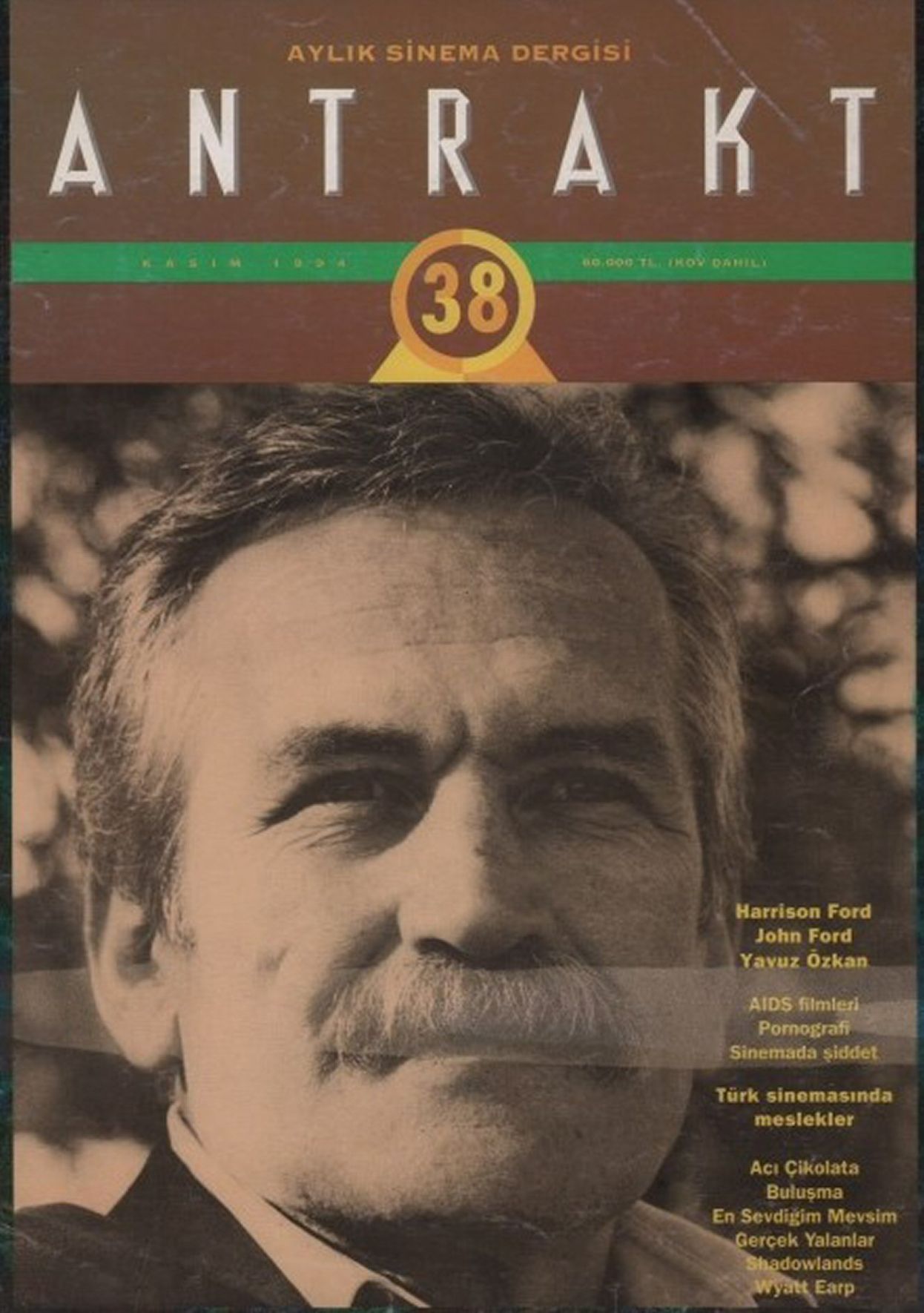 ANTRAKT (TURKEY) magazine side cover Issue 38   1994