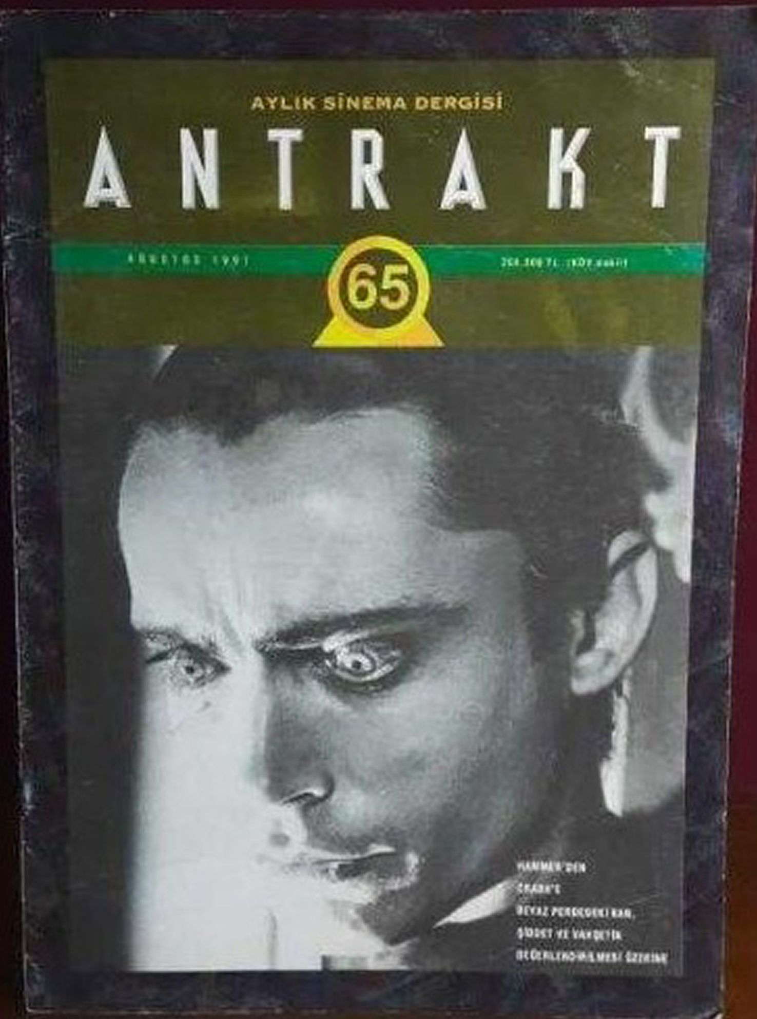 ANTRAKT (TURKEY) magazine side cover Issue 65   2013