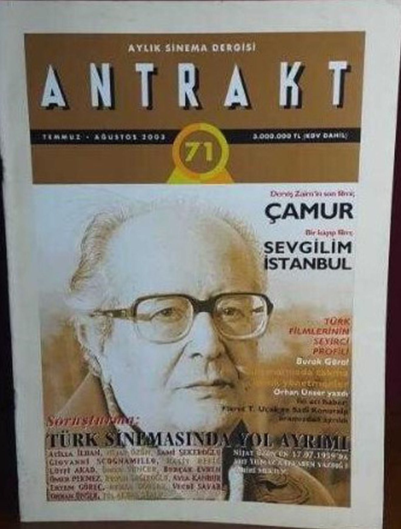 ANTRAKT (TURKEY) magazine side cover Issue 71   2013