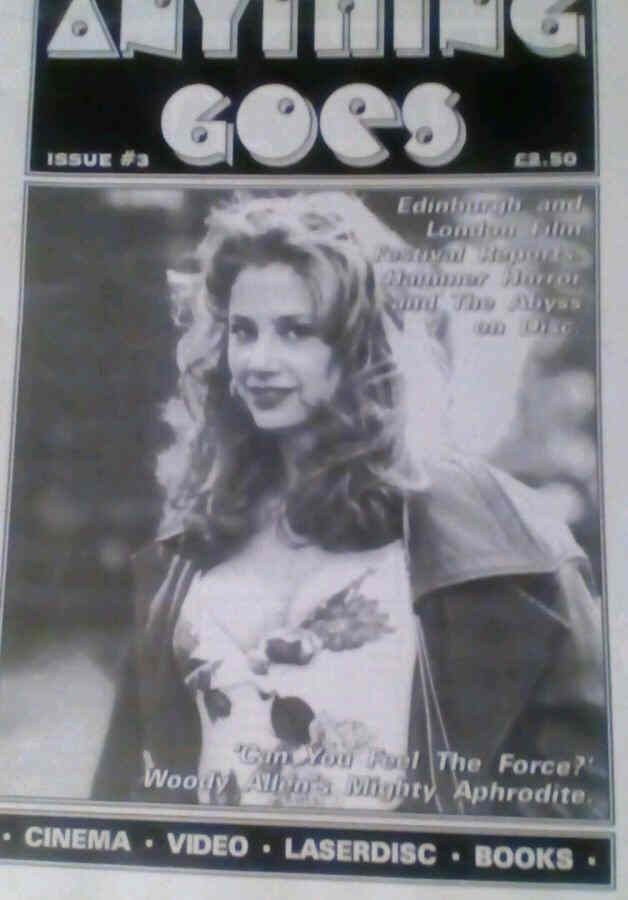 ANYTHING GOES magazine side cover Issue 3   1996