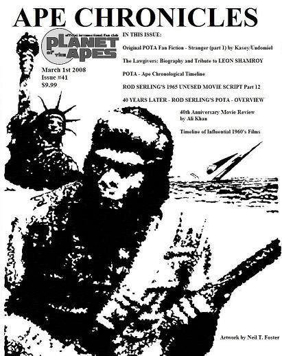 APE CHRONICLES magazine side cover Issue 41 March 2008