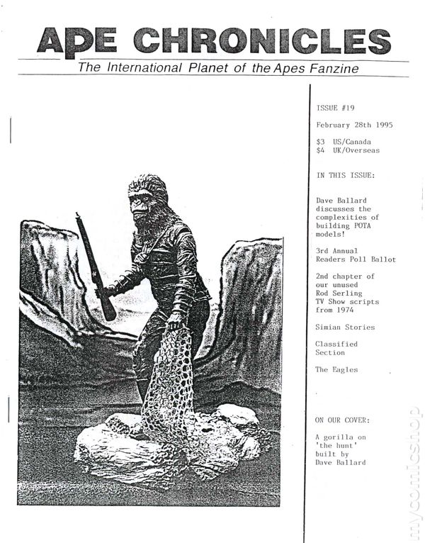 APE CHRONICLES magazine side cover Issue 19 28 February 1995