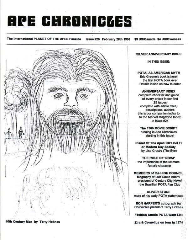 APE CHRONICLES magazine side cover Issue 25 26 February 1996