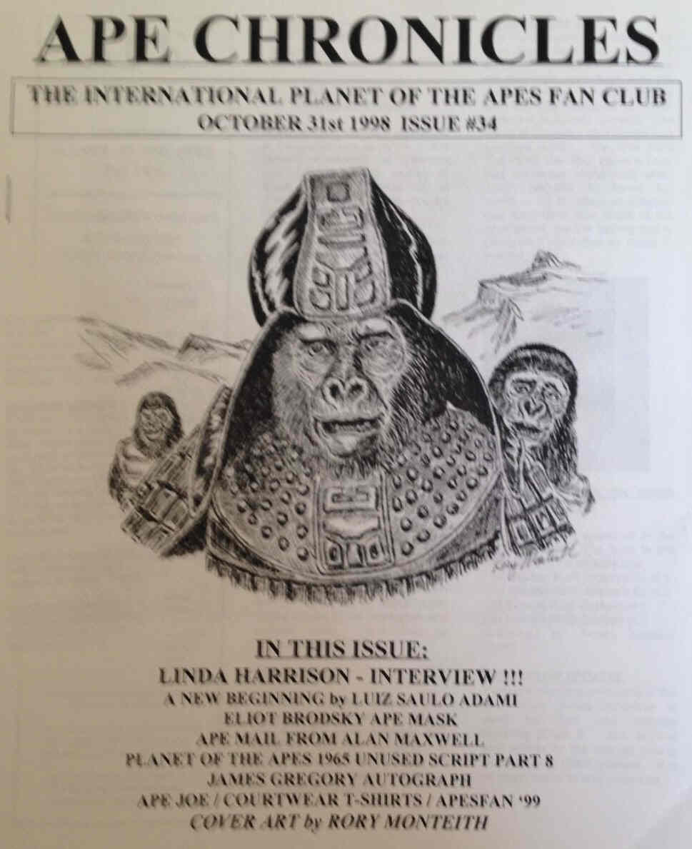 APE CHRONICLES magazine side cover Issue 34 31 October 1998