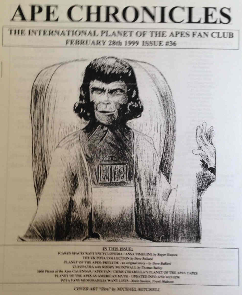 APE CHRONICLES magazine side cover Issue 36 28 February 1999