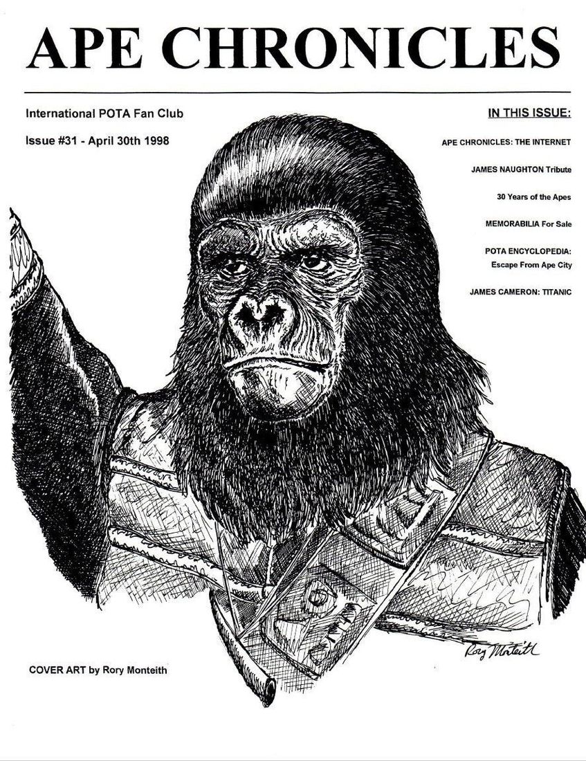 APE CHRONICLES magazine side cover Issue 31 30 April 1998