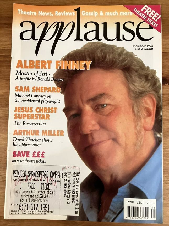 APPLAUSE UK magazine side cover Issue 2  November 1996