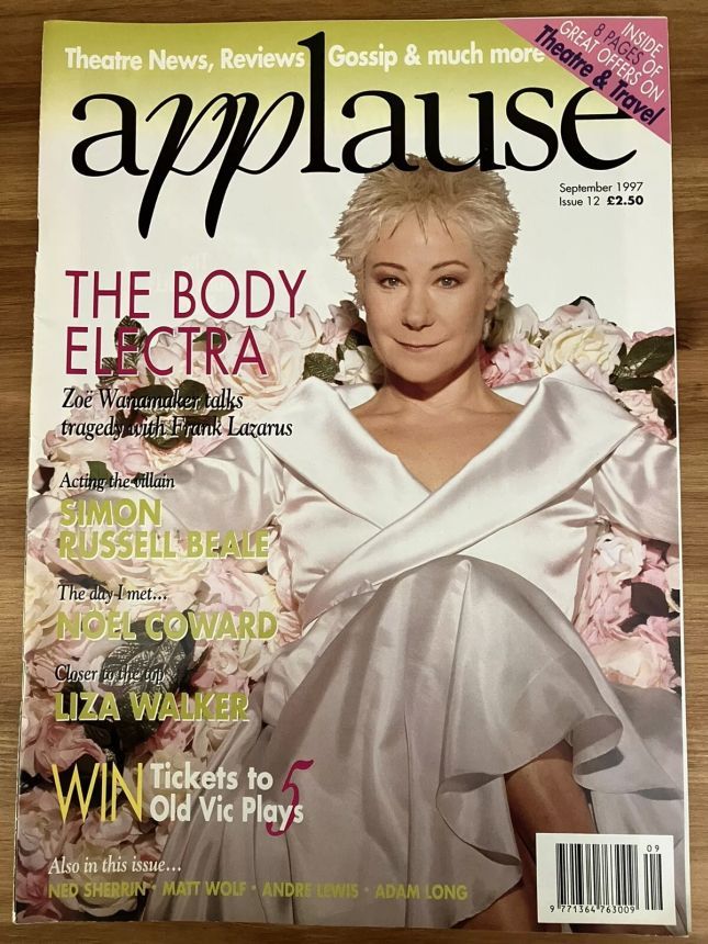 APPLAUSE UK magazine side cover  September 1997
