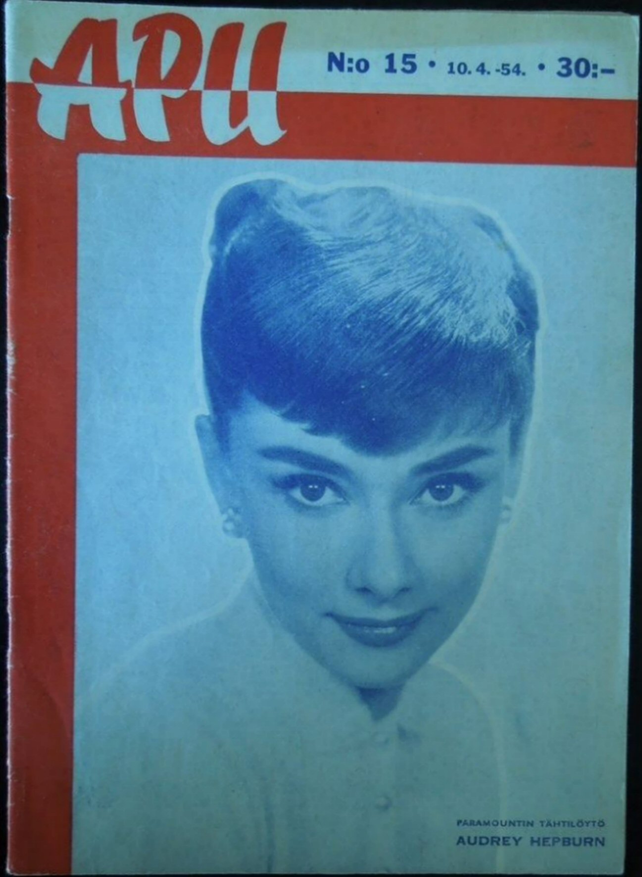 APU magazine side cover Issue 15 10 April 1954