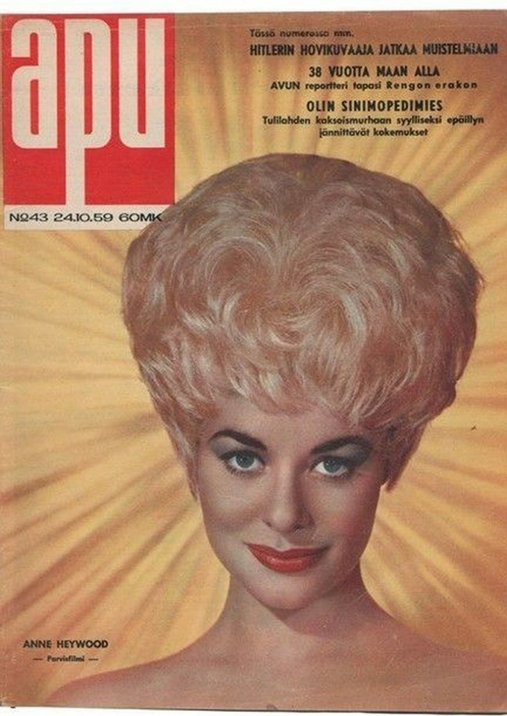 APU magazine side cover Issue 43 24 October 1959