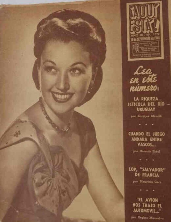 AQUI ESTA magazine side cover Issue 1079 19 September 1946