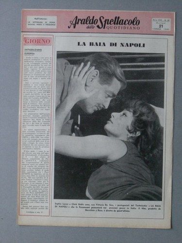 ARALDO DELLO SPETTACOLO magazine side cover Issue 20 31 January 1961