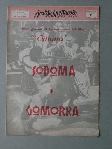 ARALDO DELLO SPETTACOLO magazine side cover Issue 100 31 May 1961