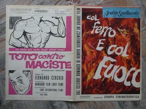 ARALDO DELLO SPETTACOLO magazine side cover Issue 126 11 July 1961