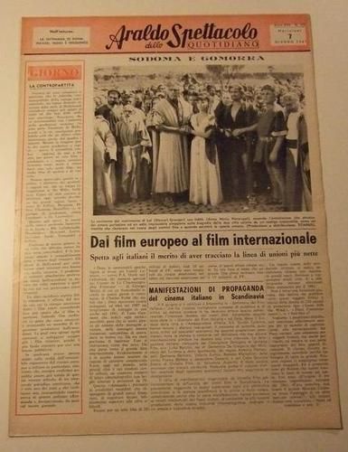 ARALDO DELLO SPETTACOLO magazine side cover Issue 103  1961