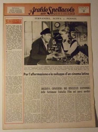 ARALDO DELLO SPETTACOLO magazine side cover Issue 111  1961