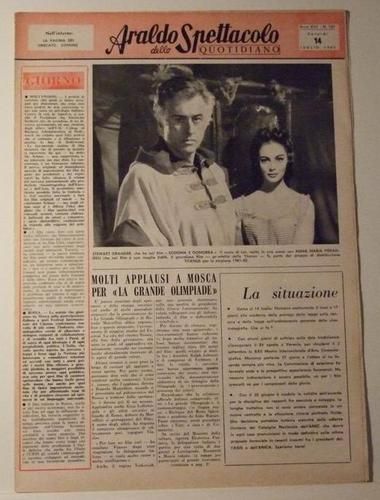 ARALDO DELLO SPETTACOLO magazine side cover Issue 129  1961