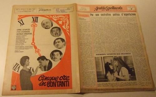 ARALDO DELLO SPETTACOLO magazine side cover Issue 32  1961