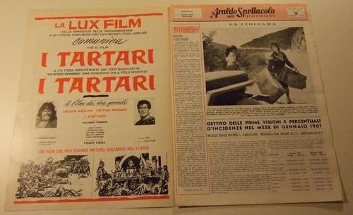 ARALDO DELLO SPETTACOLO magazine side cover Issue 34  1961
