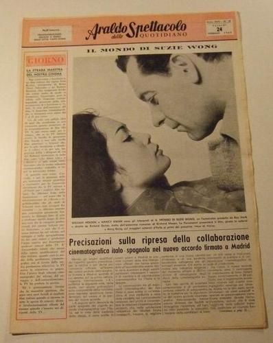 ARALDO DELLO SPETTACOLO magazine side cover Issue 38  1961