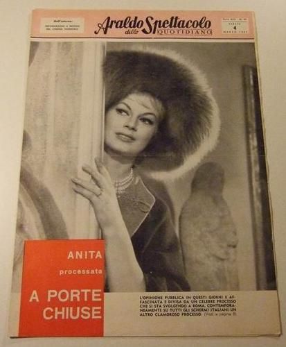 ARALDO DELLO SPETTACOLO magazine side cover Issue 44  1961