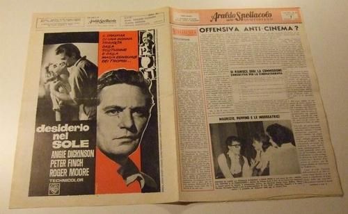 ARALDO DELLO SPETTACOLO magazine side cover Issue 45  1961