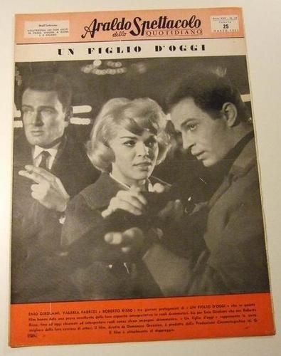 ARALDO DELLO SPETTACOLO magazine side cover Issue 59  1961
