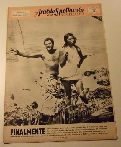 ARALDO DELLO SPETTACOLO magazine side cover Issue 73  1961