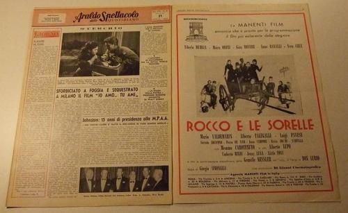 ARALDO DELLO SPETTACOLO magazine side cover Issue 76  1961