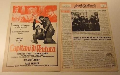 ARALDO DELLO SPETTACOLO magazine side cover Issue 77  1961