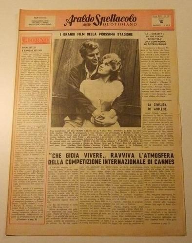 ARALDO DELLO SPETTACOLO magazine side cover Issue 88  1961
