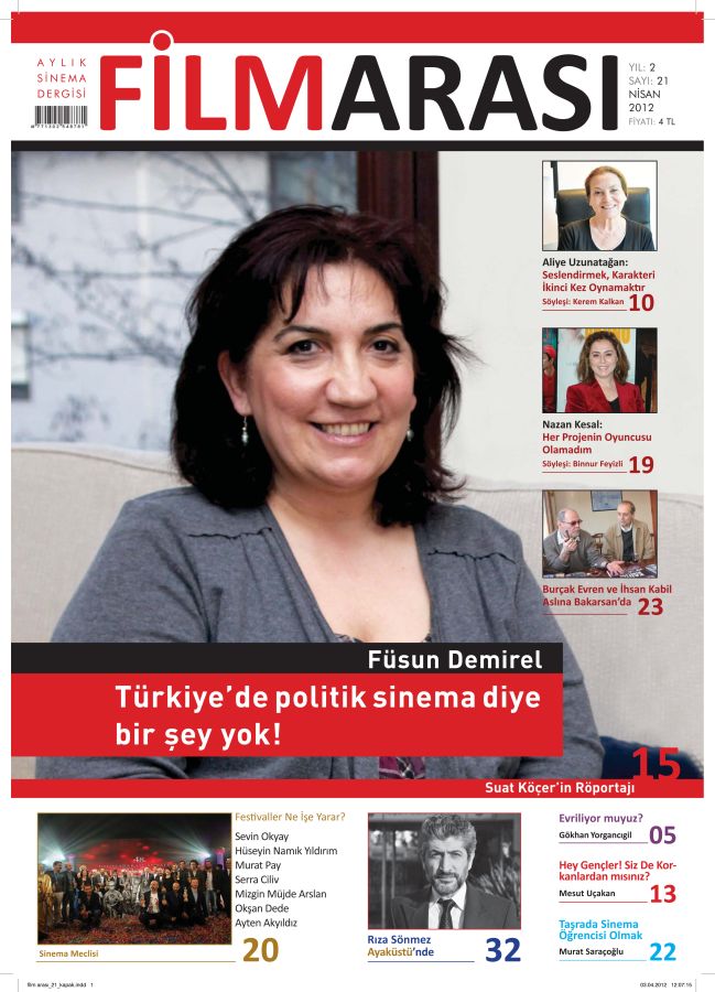 FILMARASI magazine side cover Issue 21 April 2012