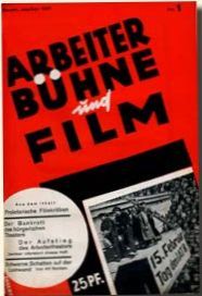 ARBEITERBUHNE UND FILM magazine side cover  1930
