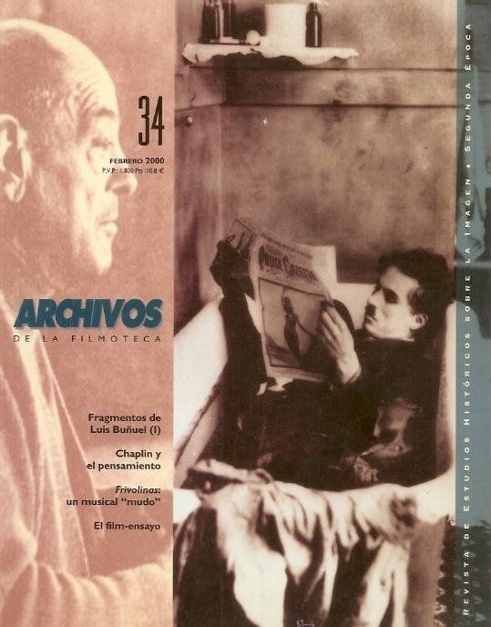 ARCHIVOS DE LA FILMOTECA magazine side cover Issue 34  2000